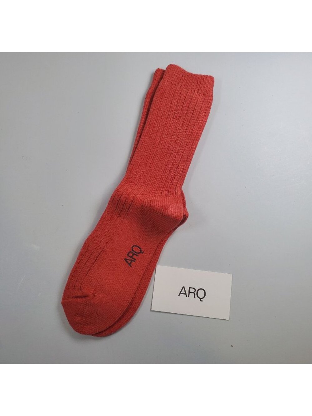 ARQ Carmine Thick Sock Women Size OS NWT Organic Cotton Blend Ribbed
